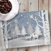 Modern Snowflakes | Vakantiegroet Feestdagenkaart