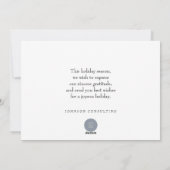 Modern Snowflakes | Vakantiegroet Feestdagenkaart (Achterkant)