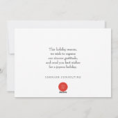 Modern Snowflakes | Vakantiegroet Feestdagenkaart (Achterkant)