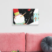 Modern Snowmen Winter Home Canvas Afdruk (Insitu (Woonkamer))