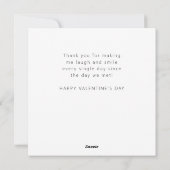 Modern So Glad I Swiped Right Valentine's Flat Feestdagenkaart (Achterkant)