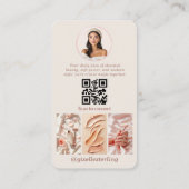 Modern Social Media Influencer Visitekaartje (Achterkant)