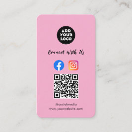 Modern Social Media QR Code | Instagram Facebook  Visitekaartje