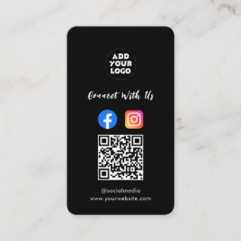 Modern Social Media QR Code | Instagram Facebook  Visitekaartje