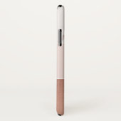 MODERN SOFT BLUSH PINK ROSE GOLD MARBLE TEXTURE Case-Mate iPhone CASE (Achterkant / rechts)