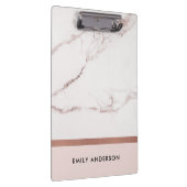 MODERN SOFT BLUSH PINK ROSE GOLD MARBLE TEXTURE KLEMBORD (Rechts)