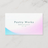 Modern Soft Gradient Minimalist Sky Sabi Corporate Visitekaartje (Voorkant)