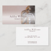 Modern Soft Mauve Peaceful Healing Buddha Visitekaartje (Voorkant / Achterkant)