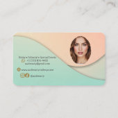 Modern Soft Pastel Makeup Artist Bridal Visitekaartje (Achterkant)