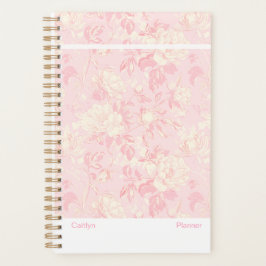 Modern Soft Peach Floral Planner