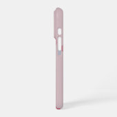Modern Soft Pink initial minimal contemporary iPhone Hoesje (Linkerkant)