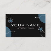 Modern Software Developer Technology Web Design Visitekaartje (Voorkant)