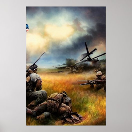 Modern Soldaat AI Digital Art Poster #03 (Voorkant)