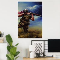 Modern Soldaat AI Digital Art Poster #04
