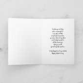 Modern Son & Daughter in Law Bruiloft Jubileum Kaart (Binnen)