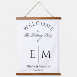 Modern Sophisticated Birthday Celebration Tapestry Hangend Wandkleed