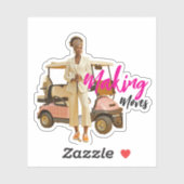 Modern Sophisticated Custom-Cut Vinyl Sticker (Vel)