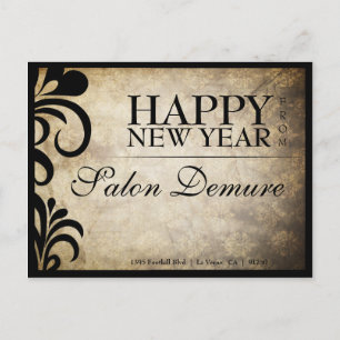 Modern Sophisticated Designer Salon Briefkaart