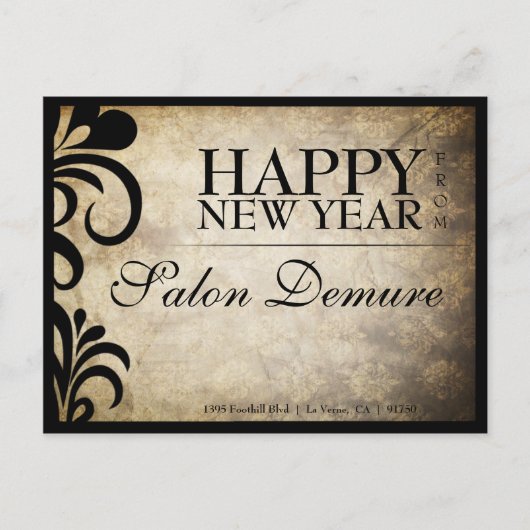 Modern Sophisticated Designer Salon Briefkaart (Voorkant)