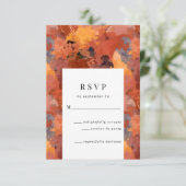 Modern Sophisticated Terracotta Boho Wedding RSVP (Staand voorkant)