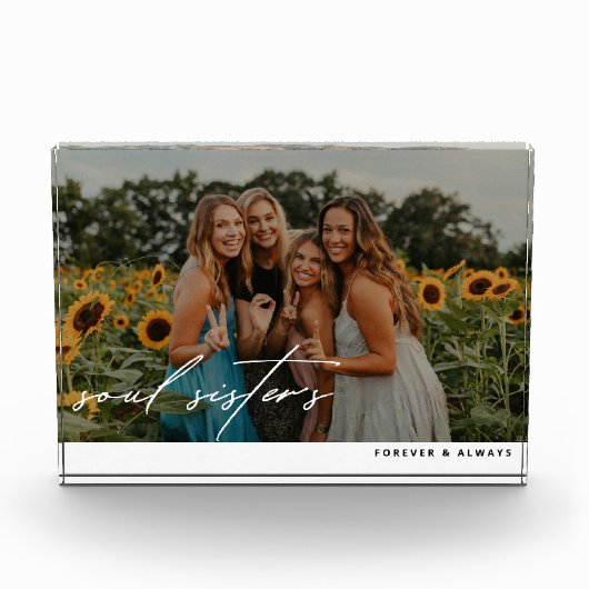 Modern Soul Sisters Script Overlay Fotoblokken (Voorkant)