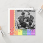 Modern Soulmates LGBT Photo Valentijnsdag Kaart (Voorkant / Achterkant in situ)