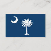 Modern South Carolina Visitekaartje, vlag/Verenigd Visitekaartje (Voorkant)