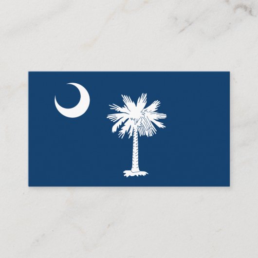 Modern South Carolina Visitekaartje, vlag/Verenigd Visitekaartje (Voorkant)