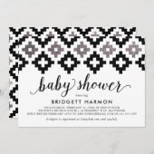 Modern Southwest Blanket Baby shower Kaart (Voorkant / Achterkant)