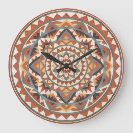 Modern Southwest Mandala Grote Klok