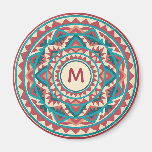 Modern Southwest Mandala Magneet (Voorkant)