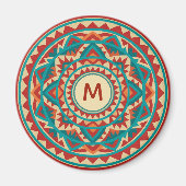 Modern Southwest Mandala Magneet (Voorkant)