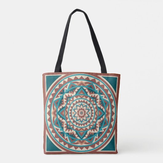 Modern Southwest Mandala  Tote Bag (Achterkant)