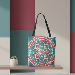 Modern Southwest Mandala Tote Bag
