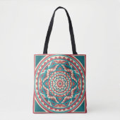 Modern Southwest Mandala Tote Bag (Voorkant)