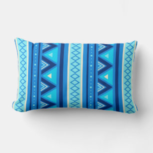 Modern Southwestern Geometric, Blue & Turquoise Kussen