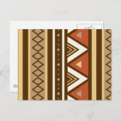 Modern Southwestern Geometric, Brown, Tan & Rust Briefkaart (Voorkant / Achterkant)