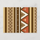 Modern Southwestern Geometric, Brown, Tan & Rust Briefkaart (Voorkant)