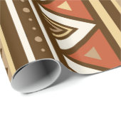 Modern Southwestern Geometric, Brown, Tan & Rust Cadeaupapier (Rol Hoek)