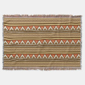 Modern Southwestern Geometric, Brown, Tan & Rust Deken (Voorkant)