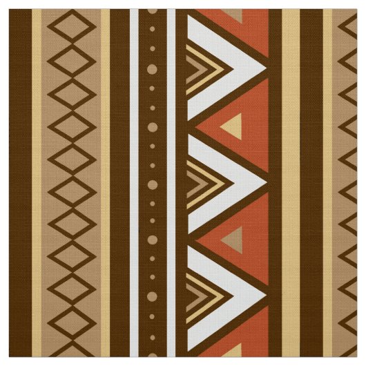 Modern Southwestern Geometric, Brown, Tan & Rust Stof (Swatch)