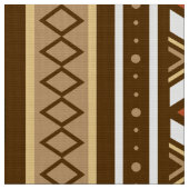 Modern Southwestern Geometric, Brown, Tan & Rust Stof (Close Up)