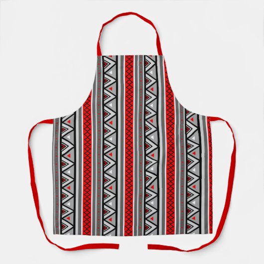 Modern Southwestern Geometric, Red & Grey / Grey A Schort (Voorkant)