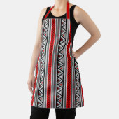 Modern Southwestern Geometric, Red & Grey / Grey A Schort (Insitu)