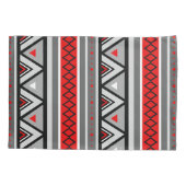 Modern Southwestern Geometric, Red & Grey/Grey Kussensloop (Achterkant)