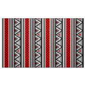 Modern Southwestern Geometric, Red & Grey/Grey Stof (Fat Quarter)