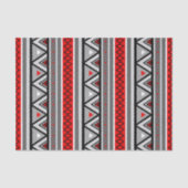 Modern Southwestern Geometric, Red & Grey/Grey Tissuepapier (Voorkant)