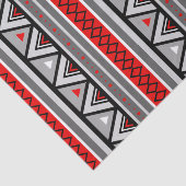 Modern Southwestern Geometric, Red & Grey/Grey Tissuepapier (Detail)