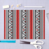 Modern Southwestern Geometric, Red & Grey/Grey Tissuepapier (Craft)