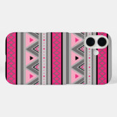 Modern Southwestern Geometric, Roze and Grey Case-Mate iPhone Case (Achterkant (horizontaal))